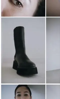 louren side gore volume boots black 24.5のサムネイル