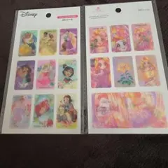 ディズニープリンセス 3Dシール 2点セット