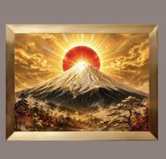 厄除け・商売繁盛✨赤富士✨No.131 【開運•風水•絵画風•ヒーリング