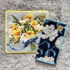 【新品未使用】フェイラーハンカチ2枚セット☆花柄