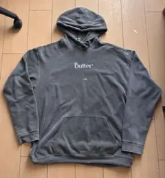 BUTTERGOODS フード付きパーカー グレー　L