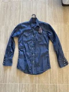 DSQUARED2 ダークブルー デニムシャツ 長袖