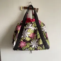 Maunaloa マウナロア ティアレ柄 ナイロン ボストン　フラ 衣装バッグ