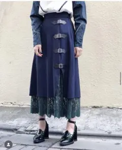 パメオポーズ PAMEOPOSE Layered Wrap Skirtのサムネイル