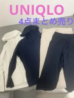 ユニクロ　UVカットパーカーとジョガーパンツのセット4点まとめ売り
