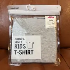 【新品】TOPVALU キッズ 半袖丸首 Tシャツ グレー 130のサムネイル