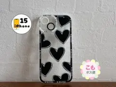 iPhone15 ケース　カバー　スマホケース　クリアーケース　黒