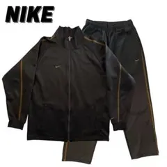NIKE ナイキ ジャージ 上下セット ブラック×ゴールド 日本製 ヴィンテージ