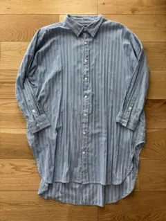 チャオパニック/長袖ロングシャツワンピース/F