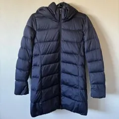 UNIQLO ユニクロ シームレスダウンコート 紺 レディースM 撥水 防風