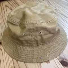 ベージュ コットン バケットハット