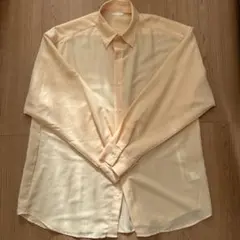 GU 長袖 シャツ パステルオレンジ