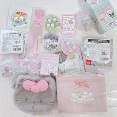 サンリオ ニャニィニュニェニョン 缶バッジ ポーチ ソフビ ポーチ 刺繍チャーム