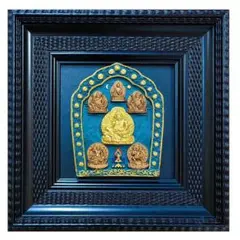 【手描き】五路財神 タンカ 額装付き 20x20cm 金運・開運 仏教美術 手描き】五路財神 タンカ 額装付き 20x20cm 金運・開運 仏教美術