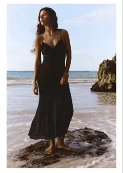 ZARA キャミソールミディワンピース　M 新品未使用