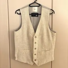 EDIFICE エディフィス ジレ ベスト スコットランドのカイノック生地