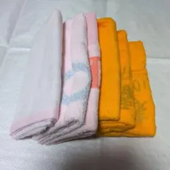 粗品フェイスタオル、ハンドタオル（7枚）セット50枚