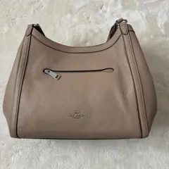 COACH】コーチ イーディー ベージュ 型押し フラワー 新品