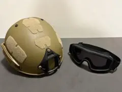 【FMA】Crye precisionタイプ エアフレームヘルメット ゴーグル付のサムネイル