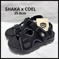 新品 タグ付き シャカxコエル スポーツサンダル 厚底 2WAY つっかけ 黒のサムネイル