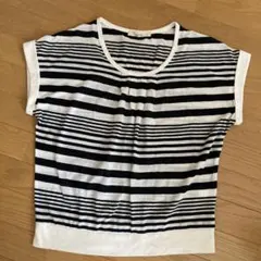 shuca 白黒ストライプ Tシャツ M