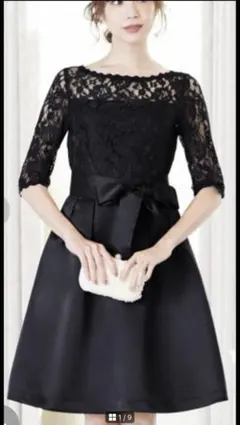 ★GIRLの可愛いワンピース　黒ドレス　パーティドレス