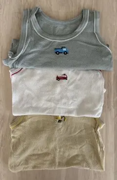 タンクトップ肌着　メッシュ　綿100% ３枚セット