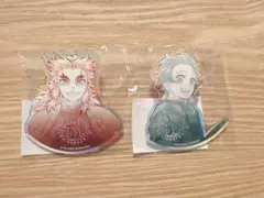 鬼滅の刃 オーロラアクリルバッジ HIROMA 竈門炭治郎　煉獄杏寿郎