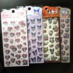 クロミ　ハローキティ　マイメロディ　ぷくっとシール　ボンボンドロップシール　4枚