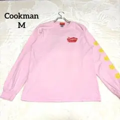 クックマン　ロンT 綿100% オーバーサイズ　カジュアル　華やか　ピンクMのサムネイル