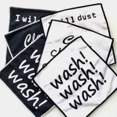 マイクロファイバー キッチンクロス ダストクロス (6枚) モノトーン 白黒