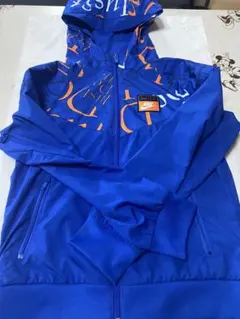 Nike フード付きナイロンジャケット ジャージ　青　キッズ　S