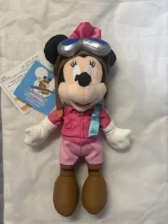 ミニーマウス ソアリン　ぬいぐるみ　バッジ　ミニーちゃん　タグ付き