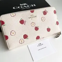 コーチ COACH 長財布 アップル ジップアラウンドウォレット 新品保管