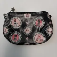 MARY QUANT ポーチ ブラック ピンクのサムネイル