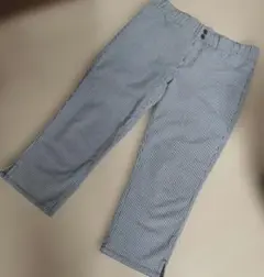 レディース　ギンガムチェック　クロップドパンツ