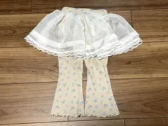 バースデイ tete a tete 花柄フレアパンツ レギンス　80
