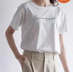 ikka 半袖 Tシャツ ホワイト ロゴプリント Mサイズのサムネイル