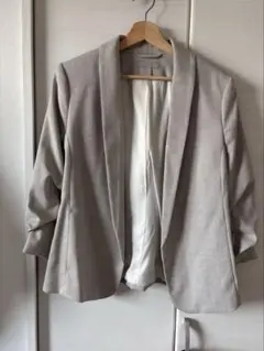 H&M グレージュテーラードジャケット EUR 44 / UK 16