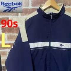 【90s】 N2 Reebok ナイロンジャケット 国旗タグ ネイビー