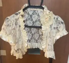s*g様 新品タグ付きアイボリー レース ボレロ