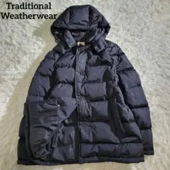 美品☆トラディショナルウェザーウェア　ダウンジャケット　フード　2way　S　黒