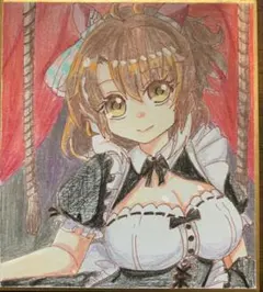 鳥*リ様 ウマ娘 カレンチャン ファンアート 花嫁 色紙 手描きイラスト アナロ ウマ娘 カレンチャン 花嫁 手描き ファンアート 色紙 アナログ - メルカリ