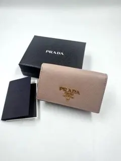 【新品未使用】PRADA プラダ カードケース サフィアーノレザー ベージュ