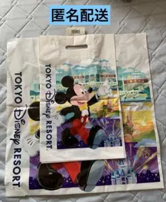 【匿名配送】未使用 東京ディズニーリゾート　ショッパー　ショップ袋　4枚とおまけ