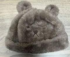 クマ耳付きベビー帽子 44cm
