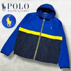 極美品 ポロ ラルフローレン フルジップ ウインドブレーカー ジャケット L相当