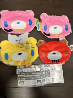 初音ミク×いたずらぐまのグルーミー ふわふわFACEポーチ 4個セット