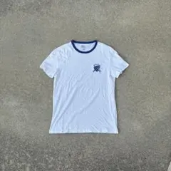 POLO RALPH LAUREN ホワイト　tシャツ クルーネック　ブルー