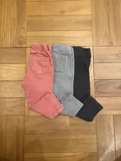 80cm子供服パンツ3点セット